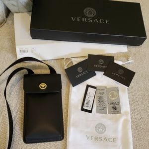 Brand new Gianni Versace leather phone purse